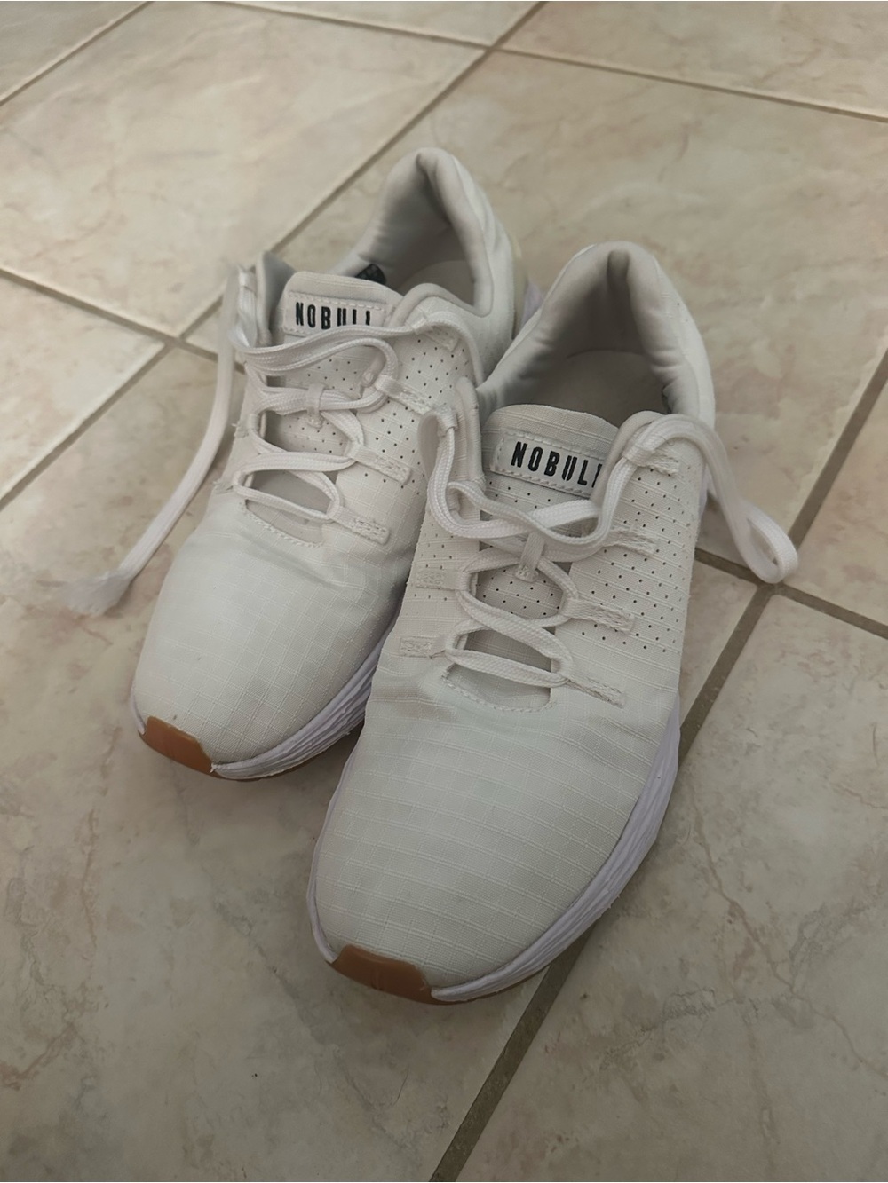 NOBULL Women's ALLDAY 365 Ripstop White Training Sneakers size 8